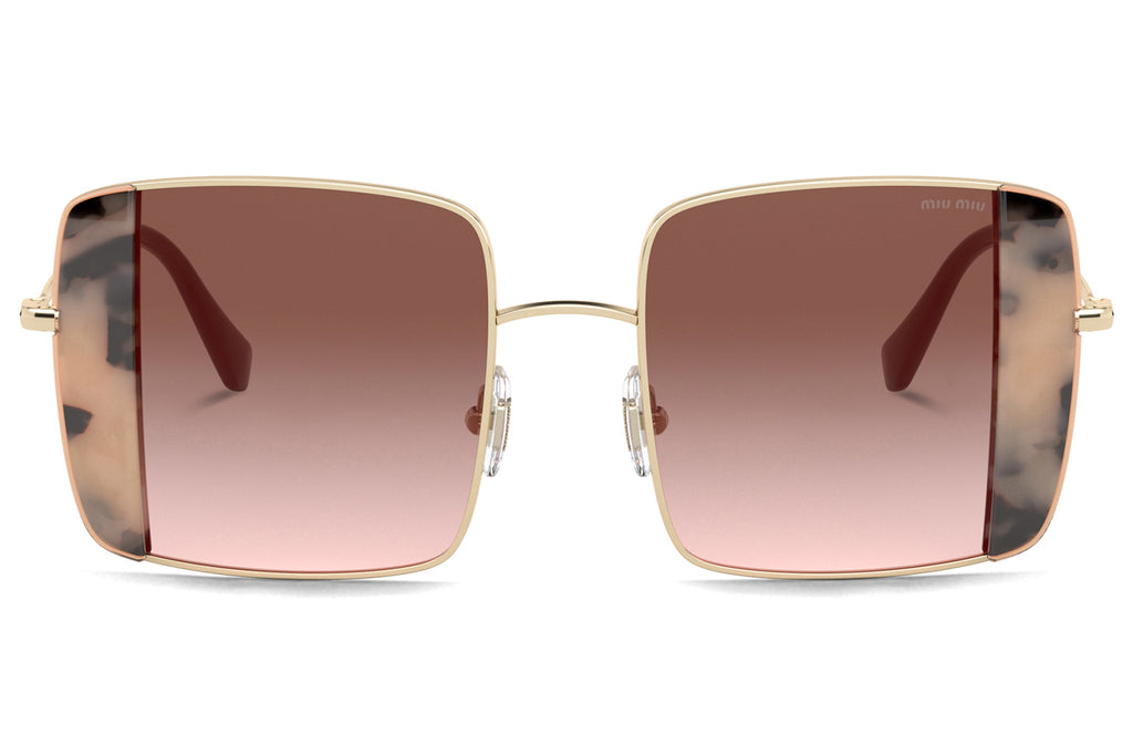 Miu Miu - MU 56VS Sunglasses Pink Gold/Pink Havana with Brown Gradient Lenses (07D0A6)