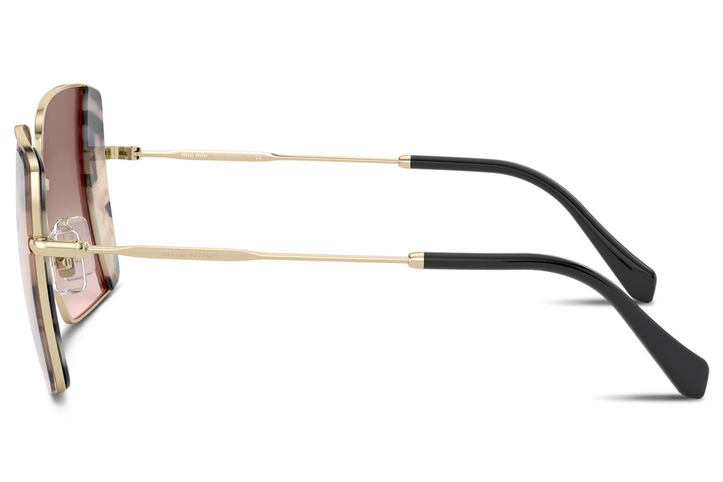 Miu Miu - MU 56VS Sunglasses Pink Gold/Pink Havana with Brown Gradient Lenses (07D0A6)