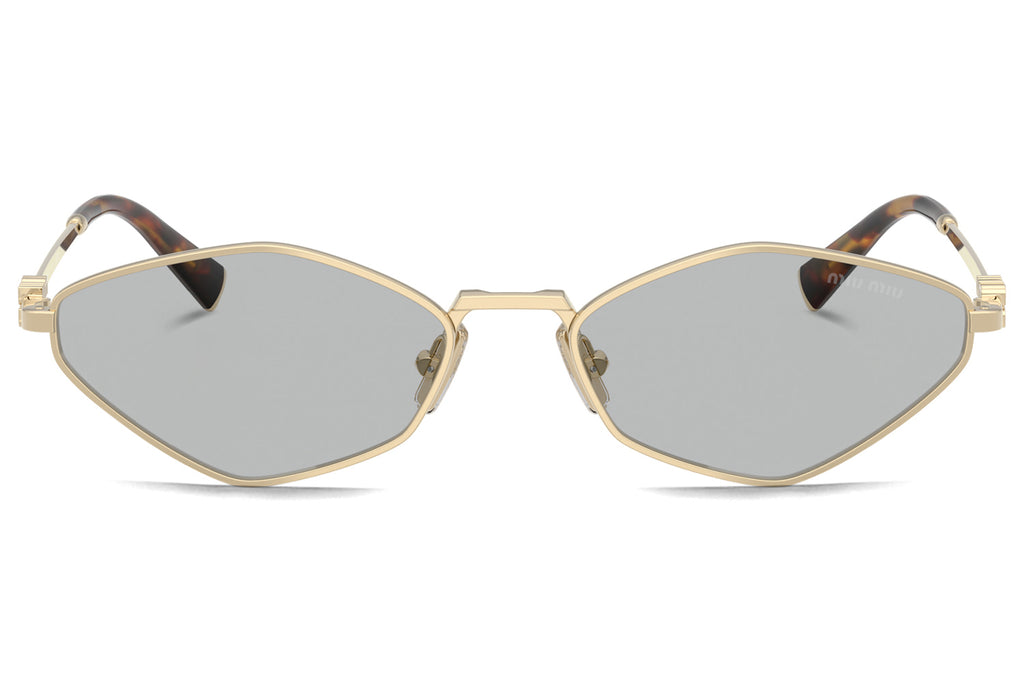 Miu Miu - MU 56ZS Sunglasses Pale Gold with Light Grey Lenses (ZVN50K)
