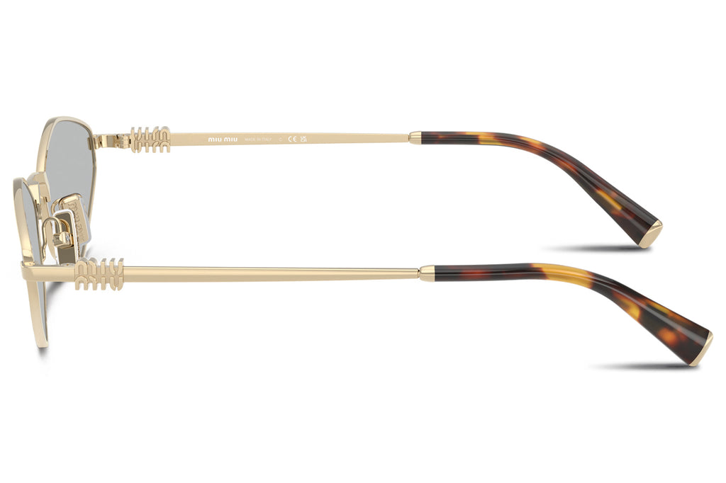 Miu Miu - MU 56ZS Sunglasses Pale Gold with Light Grey Lenses (ZVN50K)
