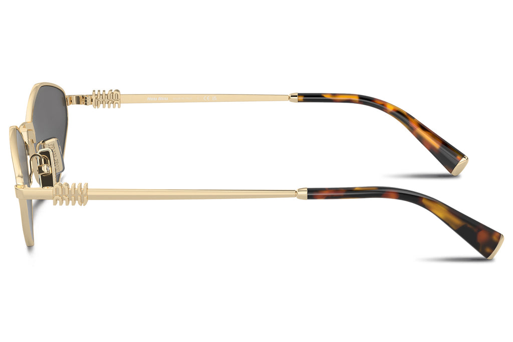 Miu Miu - MU 56ZS Sunglasses Pale Gold with Dark Grey Lenses (ZVN5S0)