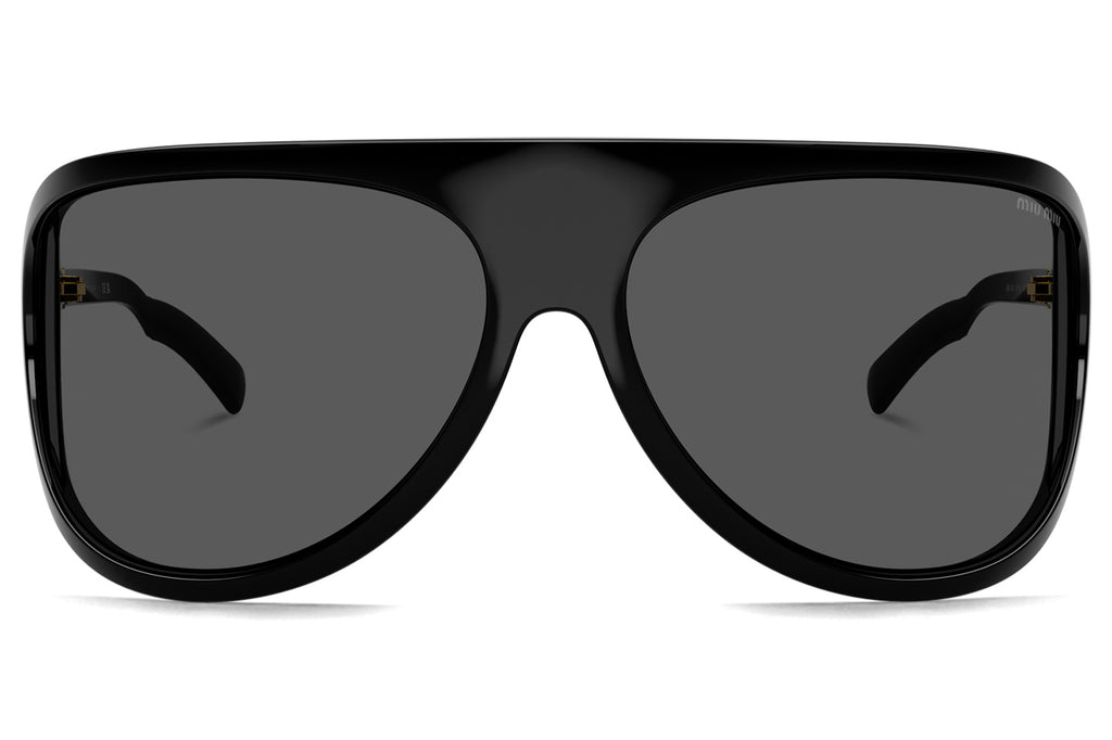 Miu Miu - MU A01S Sunglasses Black with Dark Grey Lenses (1AB5S0)