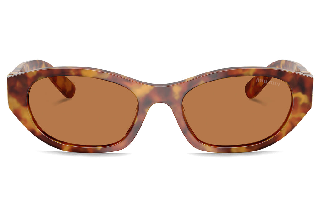 Miu Miu - MU A03SF (Low Bridge Fit) Sunglasses Light Havana with Brown Lenses (10L10I)