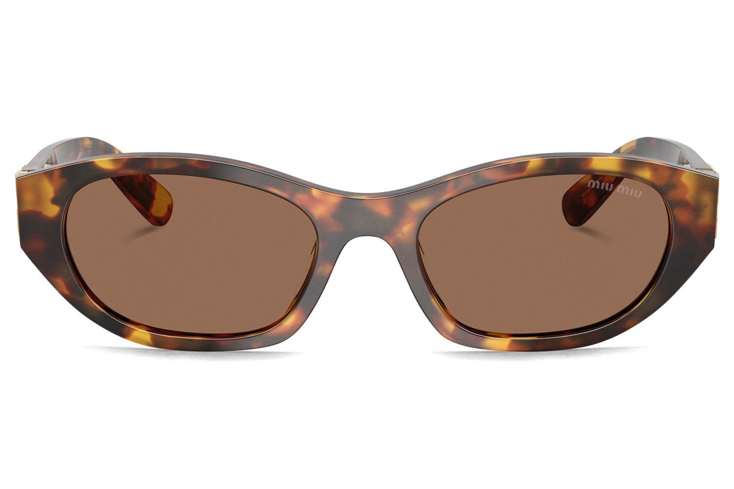 ほぼ新品　miu miu ブラウン サングラス Miu Miu Eyewear Runway サングラス | ブラウン | FARFETCH JP
