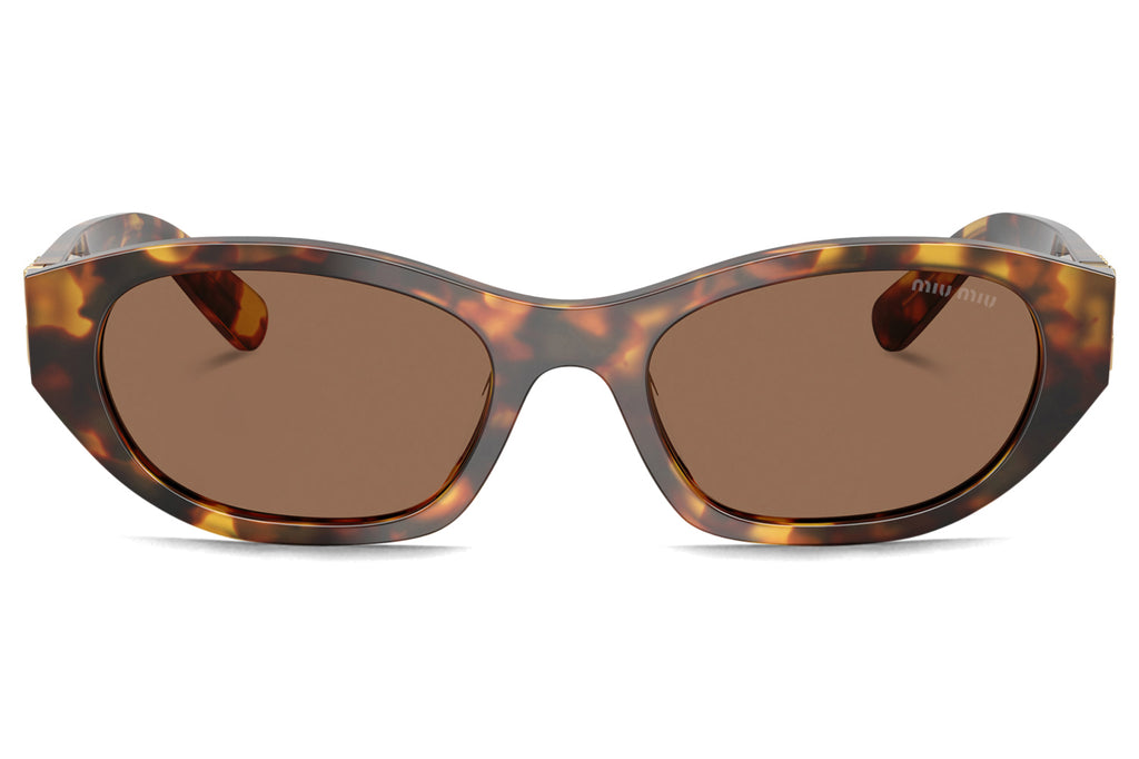Miu Miu - MU A03S Sunglasses Honey Havana with Dark Brown Lenses (14L60M)