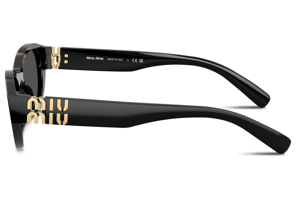 Miu Miu - MU A03S Sunglasses Black with Dark Grey Lenses (16K08Z)