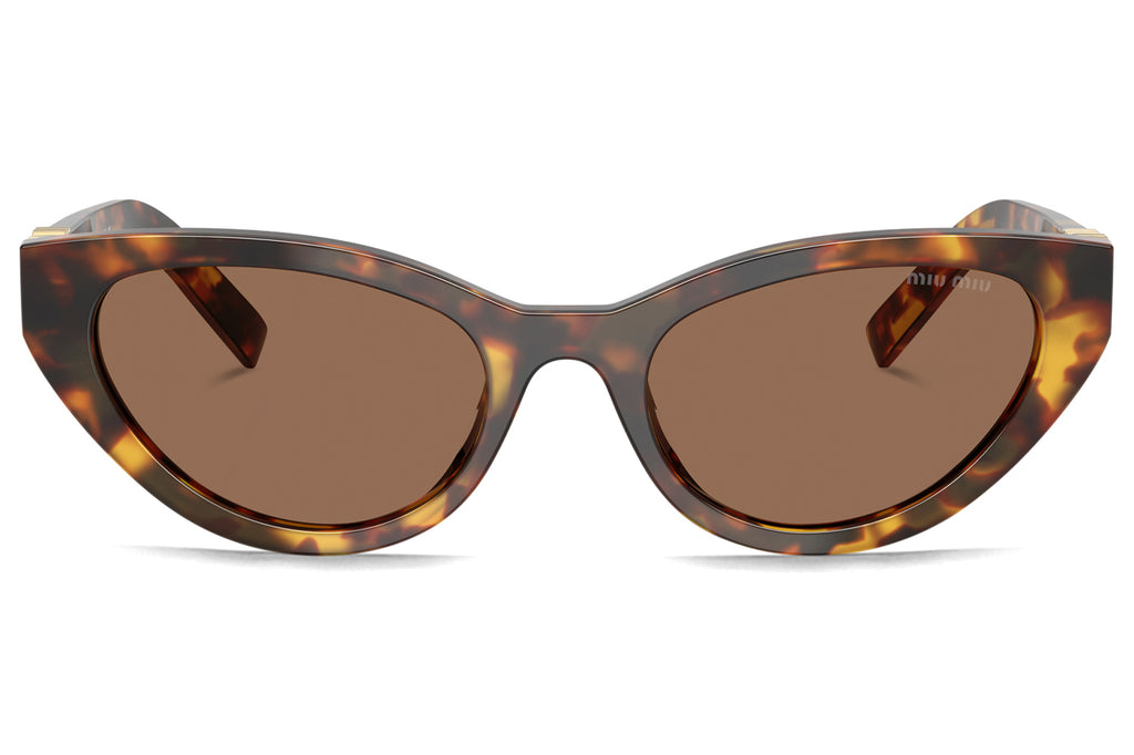 Miu Miu - MU A04S Sunglasses Honey Havana with Dark Brown Lenses (14L60M)