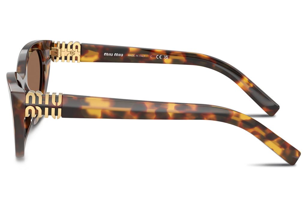 Miu Miu - MU A04S Sunglasses Honey Havana with Dark Brown Lenses (14L60M)