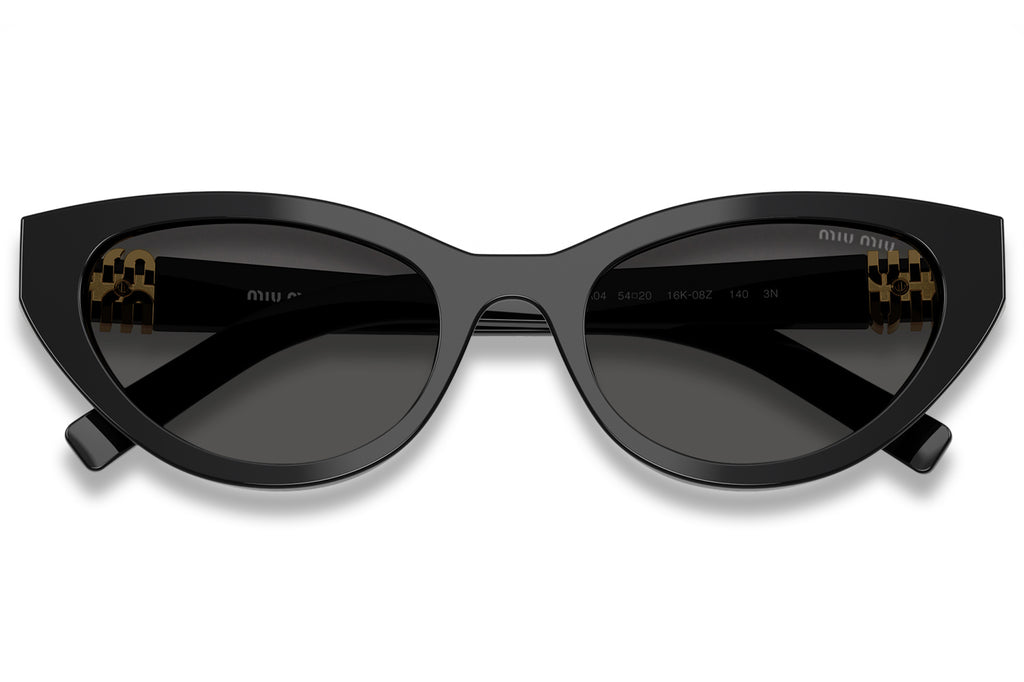 Miu Miu - MU A04S Sunglasses Black with Dark Grey Lenses (16K08Z)