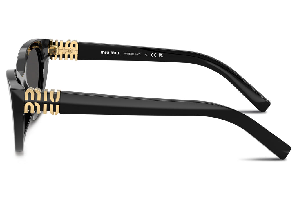 Miu Miu - MU A04S Sunglasses Black with Dark Grey Lenses (16K08Z)