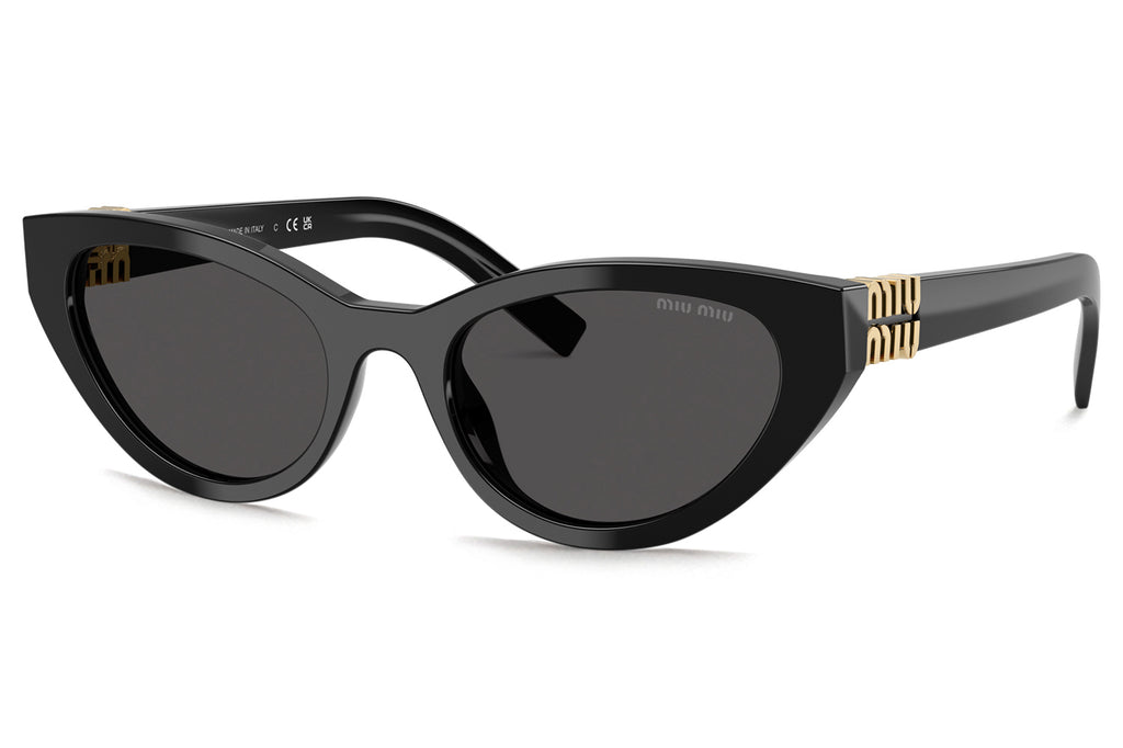 Miu Miu - MU A04S Sunglasses Black with Dark Grey Lenses (16K08Z)