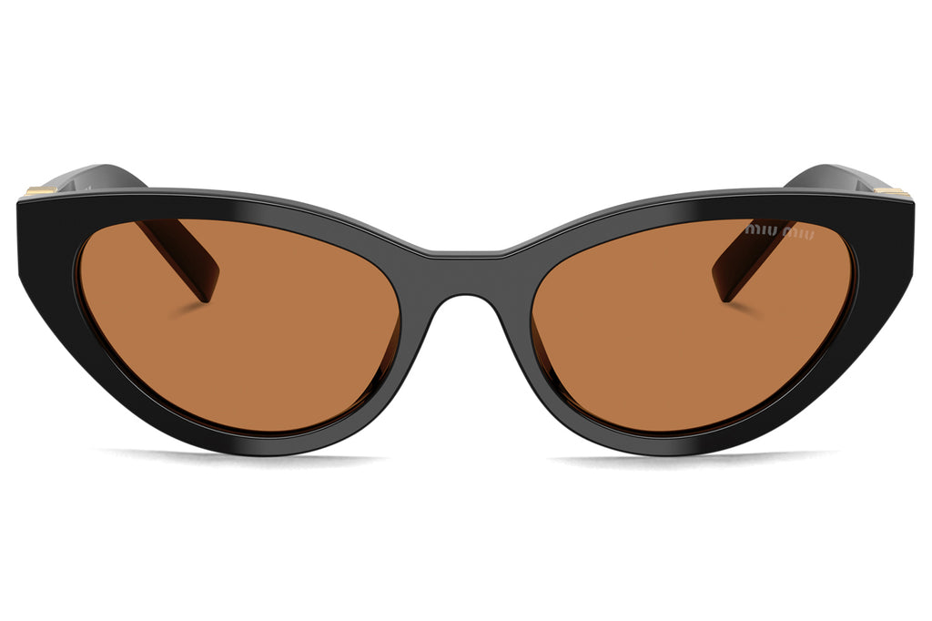 Miu Miu - MU A04S Sunglasses Black with Brown Lenses (16K10I)