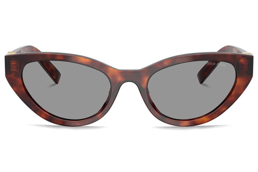 Miu Miu - MU A04S Sunglasses Havana Mahogany with Grey Lenses (21C40O)