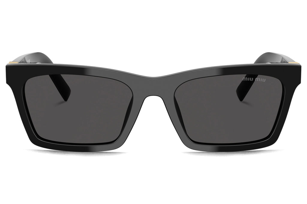Miu Miu - MU A05SF (Low Bridge Fit) Sunglasses Black with Dark Grey Lenses (16K08Z)