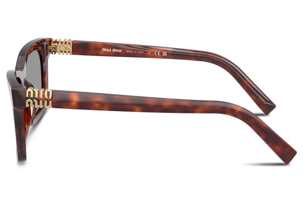 Miu Miu - MU A05SF (Low Bridge Fit) Sunglasses Havana Mahogany with Grey Lenses (21C40O)