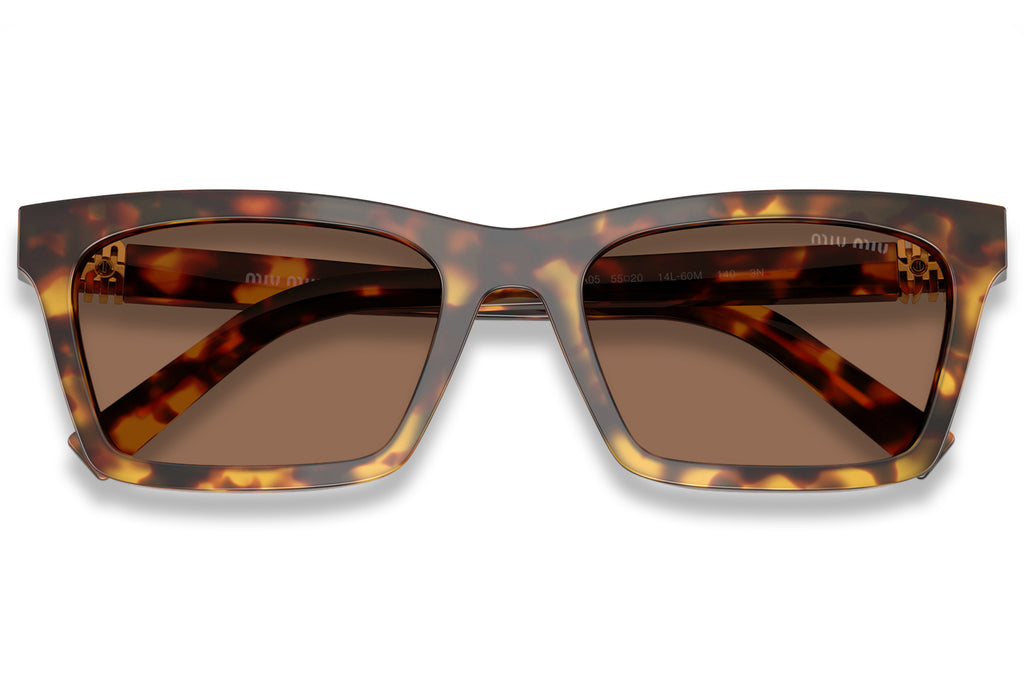 Miu Miu - MU A05S Sunglasses Honey Havana with Dark Brown Lenses (14L60M)