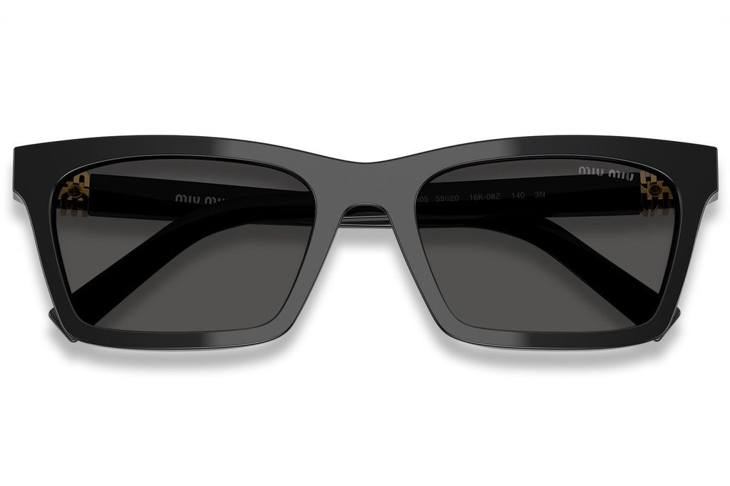Miu Miu - MU A05S Sunglasses Black with Dark Grey Lenses (16K08Z)