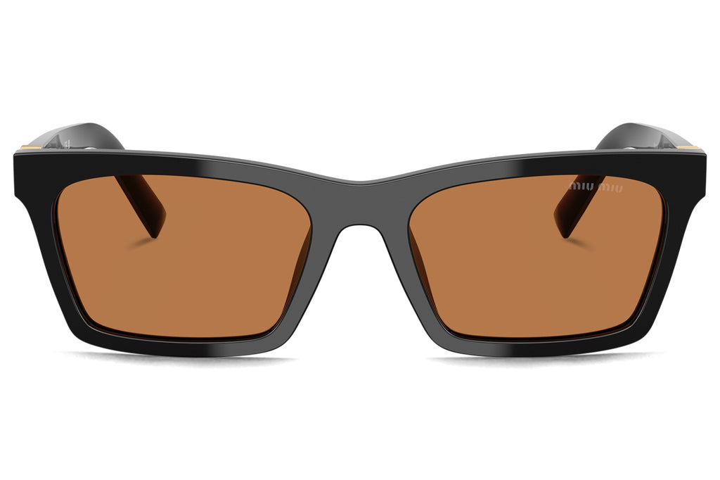Miu Miu - MU A05S Sunglasses Black with Brown Lenses (16K10I)
