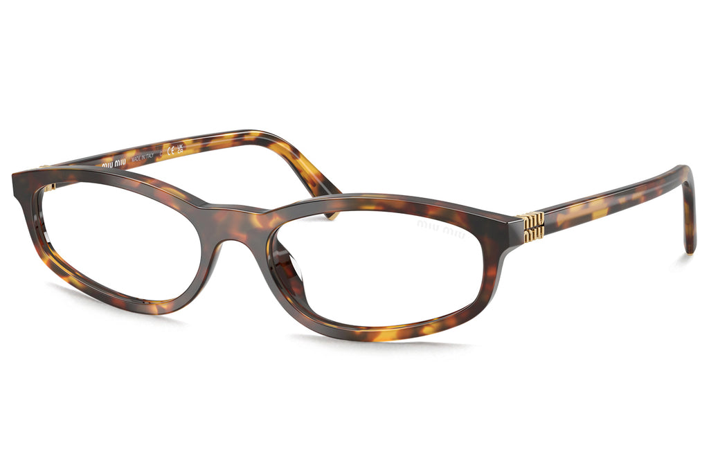 Miu Miu - MU A06S Sunglasses Honey Havana with Clear Blue-Violet Light Filter Lenses (14L08N)