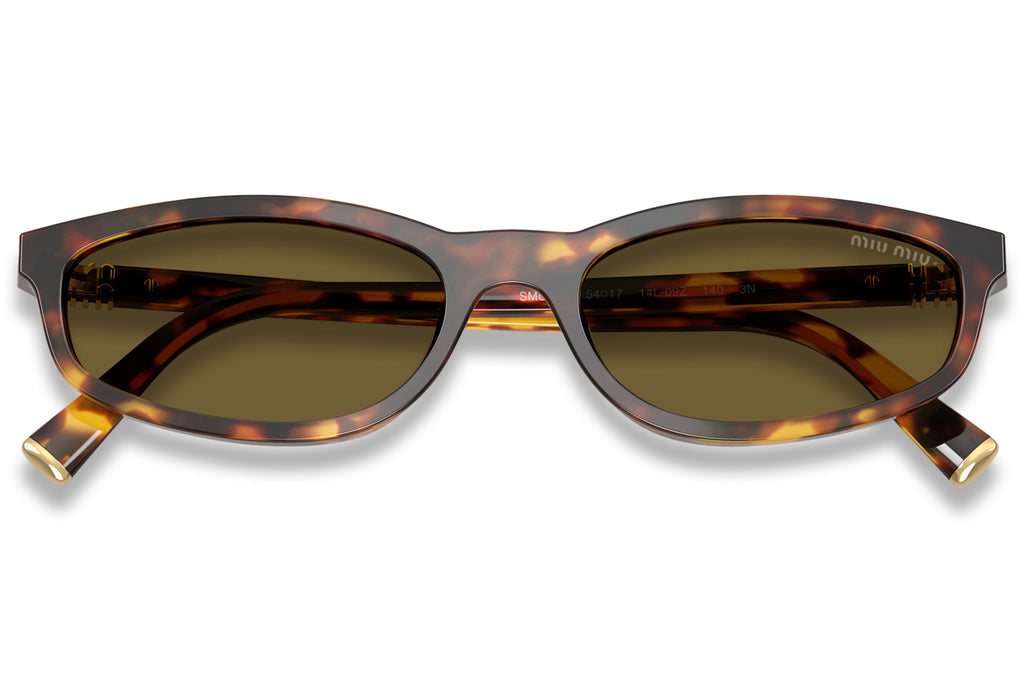 Miu Miu - MU A06S Sunglasses Honey Havana with Dark Brown Lenses (14L09Z)