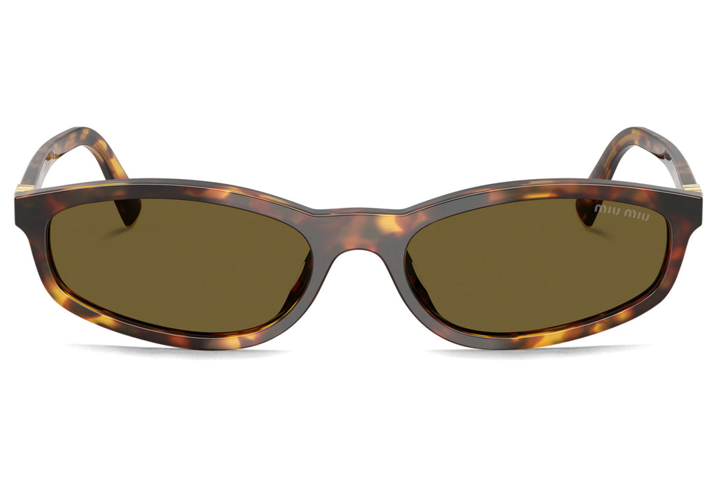 Miu Miu - MU A06S Sunglasses Honey Havana with Dark Brown Lenses (14L09Z)