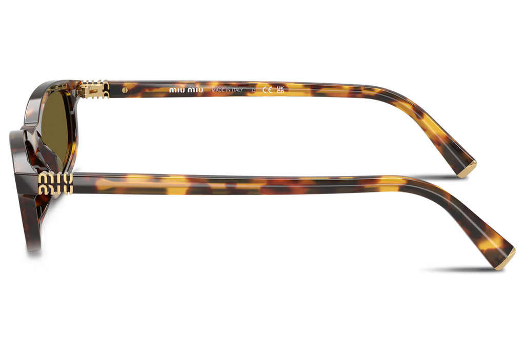 Miu Miu - MU A06S Sunglasses Honey Havana with Dark Brown Lenses (14L09Z)