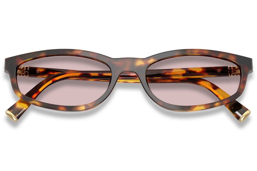 Miu Miu - MU A06S Sunglasses Honey Havana with Pink Lenses (14L4I0)