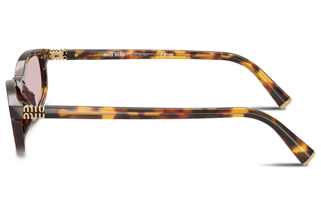 Miu Miu - MU A06S Sunglasses Honey Havana with Pink Lenses (14L4I0)