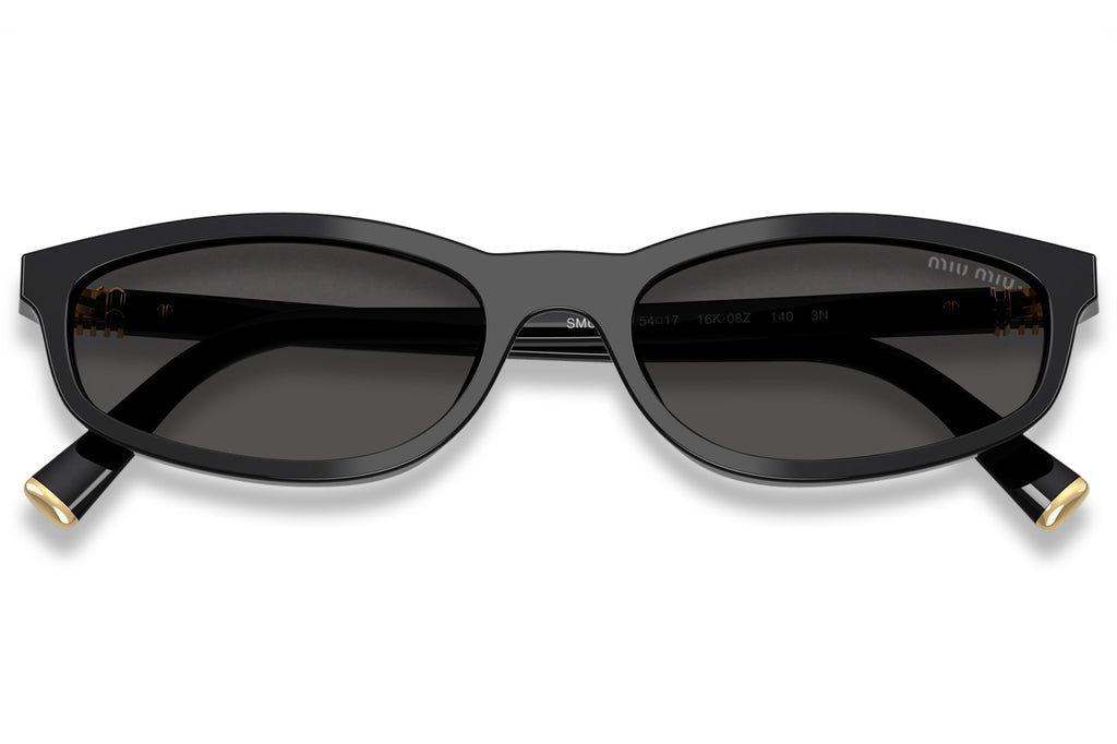 Miu Miu - MU A06S Sunglasses Black with Dark Grey Lenses (16K08Z)