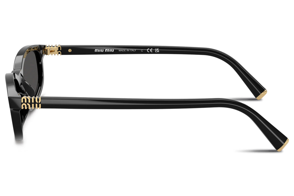 Miu Miu - MU A06S Sunglasses Black with Dark Grey Lenses (16K08Z)