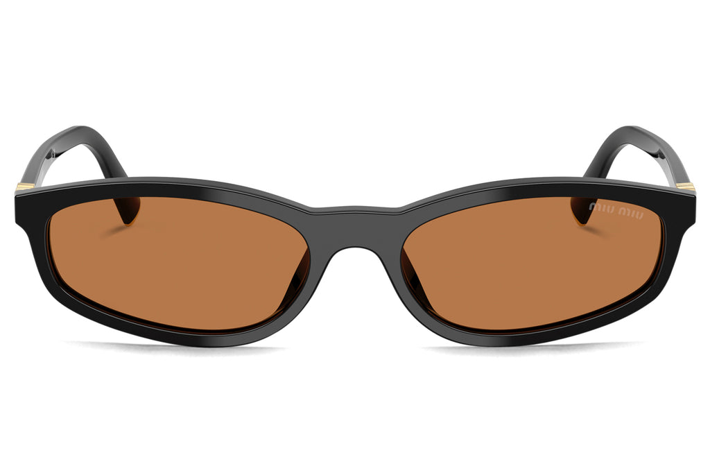 Miu Miu - MU A06S Sunglasses Black with Brown Lenses (16K10I)