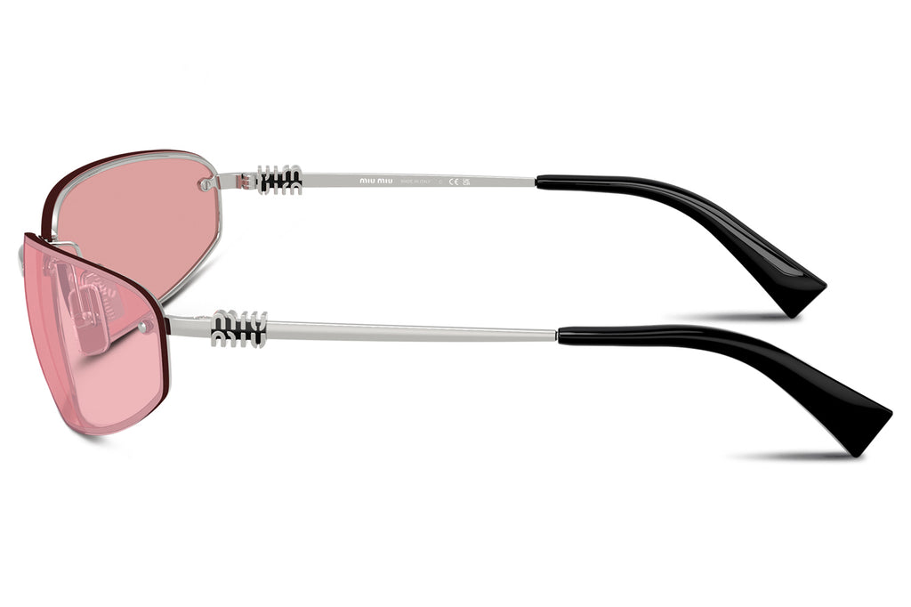 Miu Miu - MU A50S Sunglasses Silver with Pink Mirror Lenses (1BC70J)