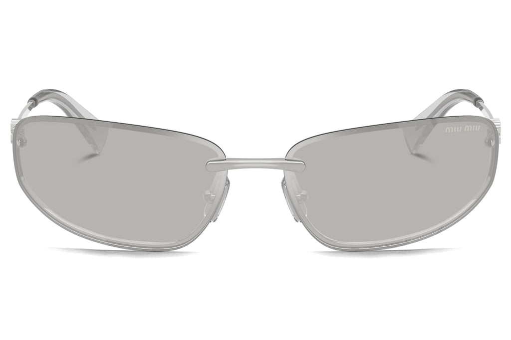 Miu Miu - MU A50S Sunglasses Silver with Clear Silver Gradient Lenses (1BC8H1)