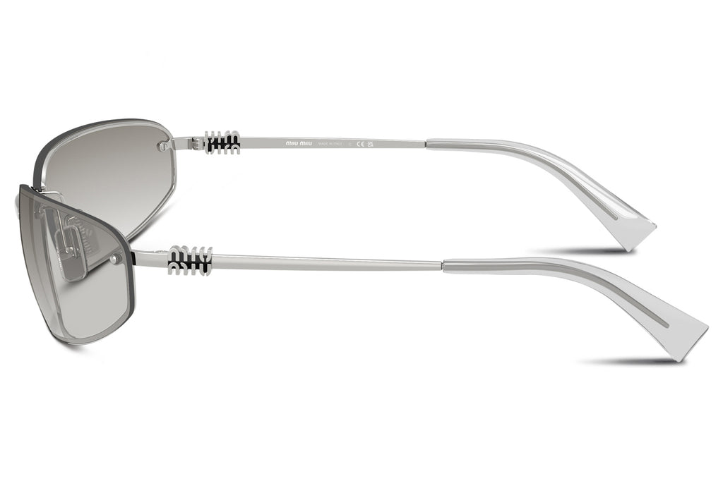 Miu Miu - MU A50S Sunglasses Silver with Clear Silver Gradient Lenses (1BC8H1)
