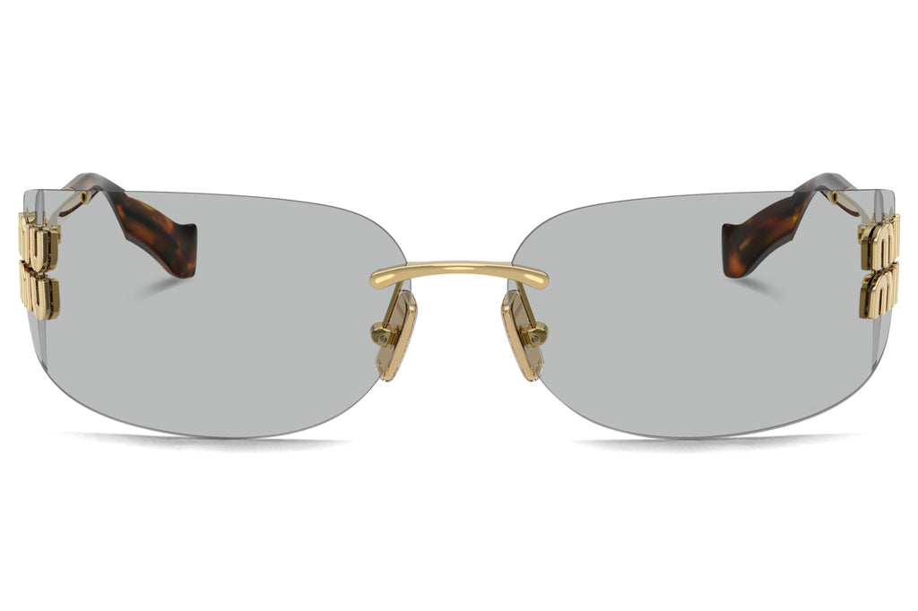 Miu Miu - MU A51S Sunglasses Gold with Light Grey Lenses (5AK50K)