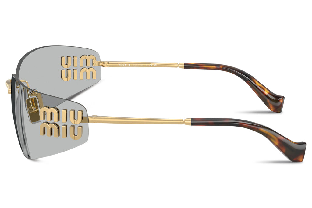 Miu Miu - MU A51S Sunglasses Gold with Light Grey Lenses (5AK50K)