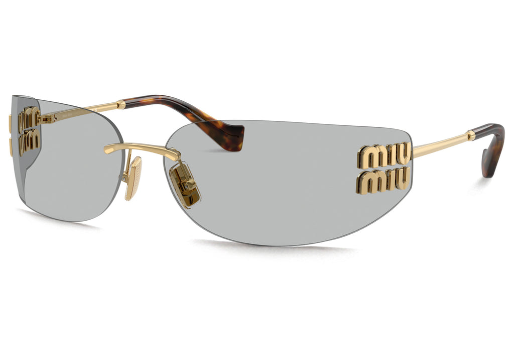 Miu Miu - MU A51S Sunglasses Gold with Light Grey Lenses (5AK50K)