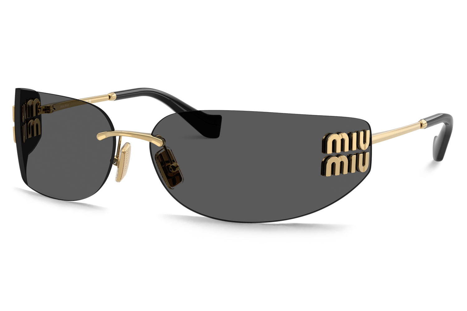 Miu Miu® - MU A51S | Rimless Rectangle Metal Sunglasses