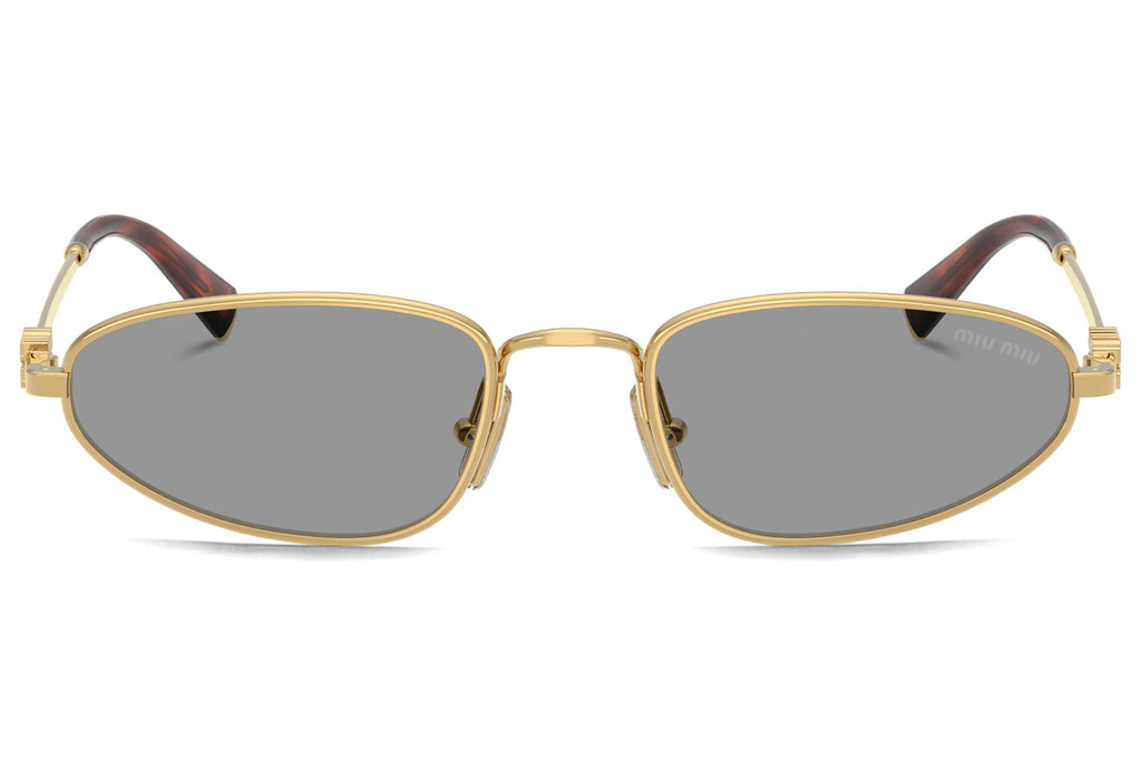 Miu Miu - MU A52S Sunglasses Gold with Grey Lenses (5AK40O)
