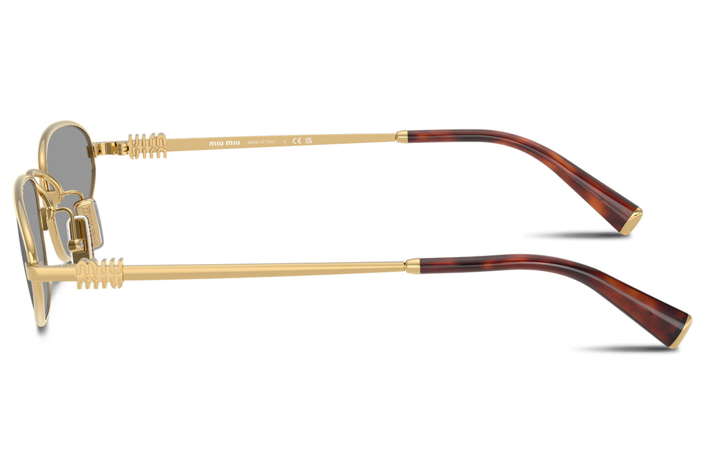 Miu Miu - MU A52S Sunglasses Gold with Grey Lenses (5AK40O)
