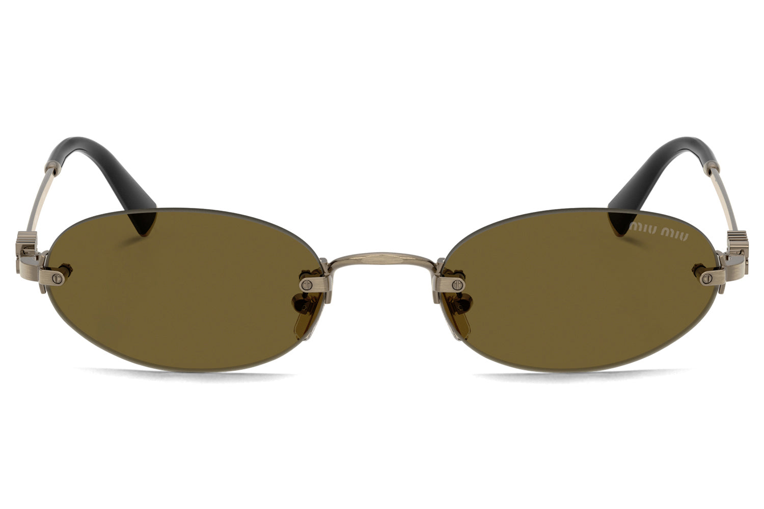 Miu Miu® - MU A54S | Rimless Oval Metal Sunglasses
