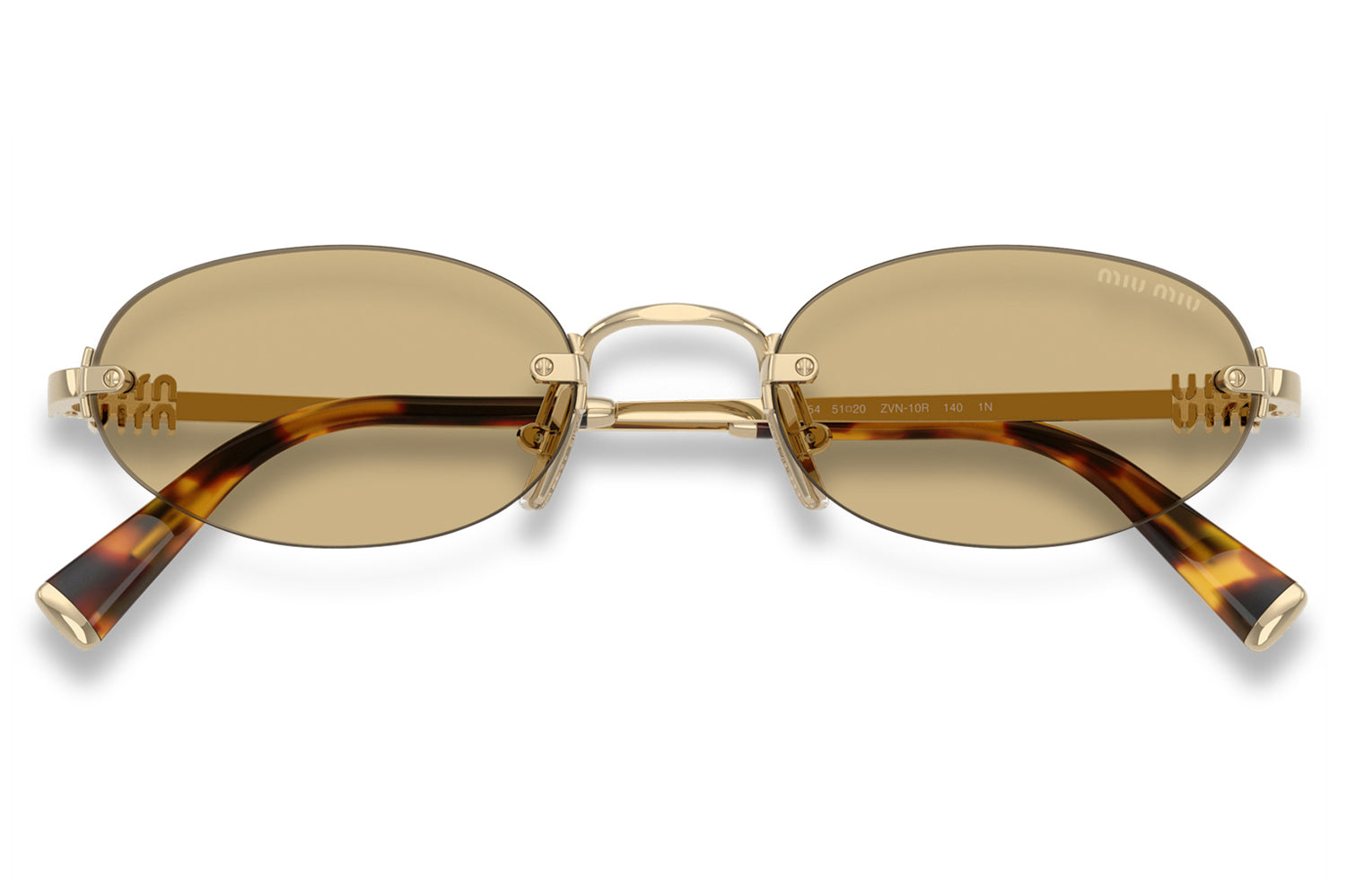 Miu Miu® - MU A54S | Rimless Oval Metal Sunglasses