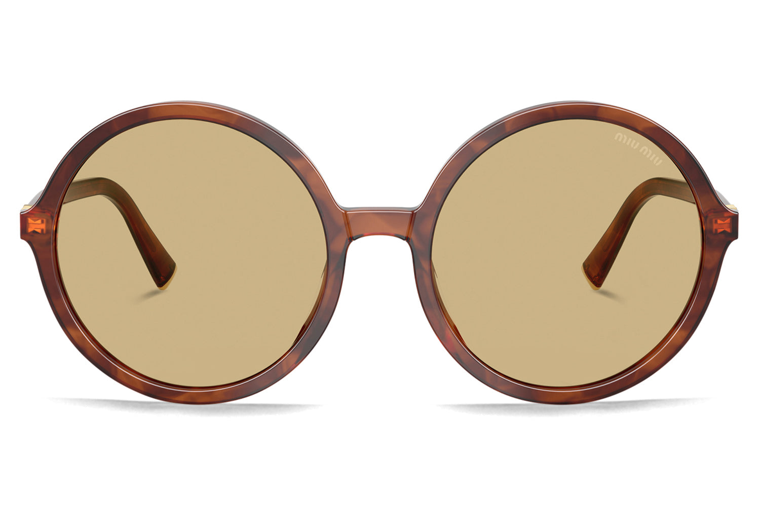 Miu Miu Tortoise Shell Sunglasses MIU MIU Oval-frame tortoiseshell acetate sunglasses | NET-A  main image 2