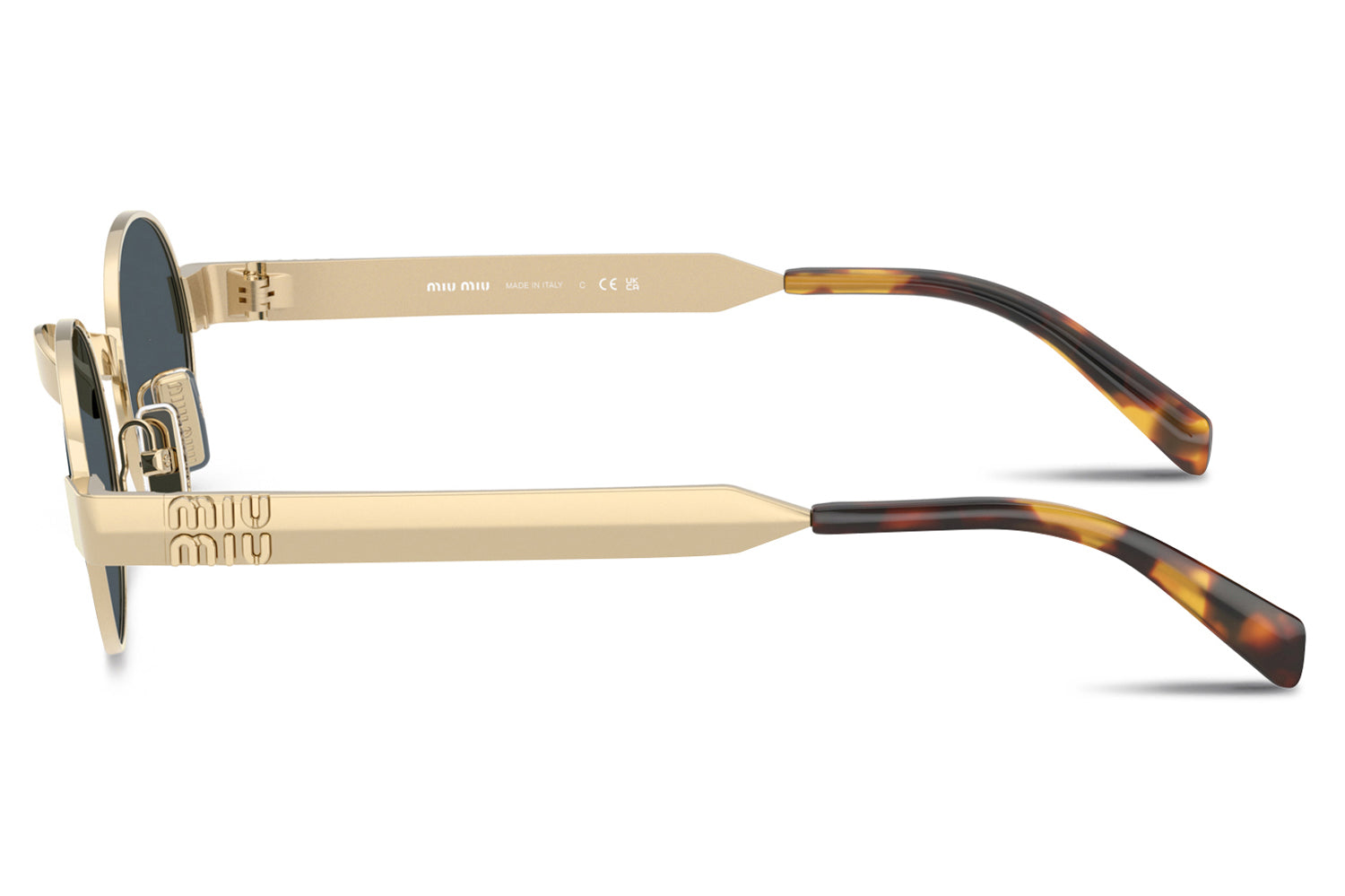 Miu Miu® - MU B51S | Oval Retro Metal Sunglasses display picture 1