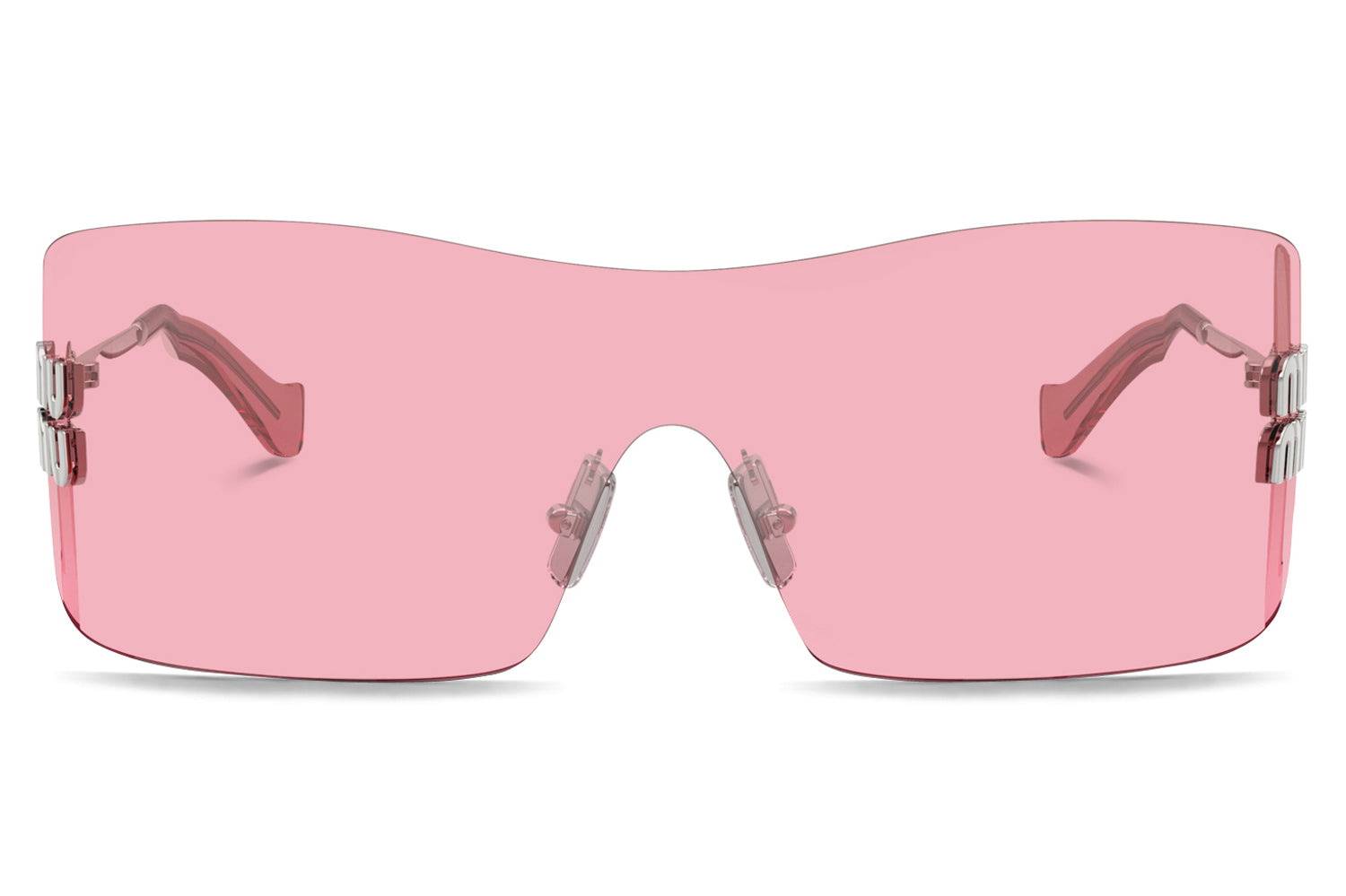 Miu Miu® - MU B53S | Rimless Shield Metal Sunglasses display picture 3