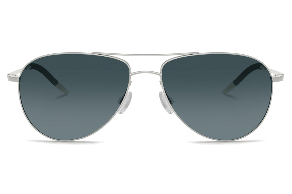 Oliver Peoples - Benedict (OV1002S) Sunglasses Silver with Blue Gradient Polar Lenses