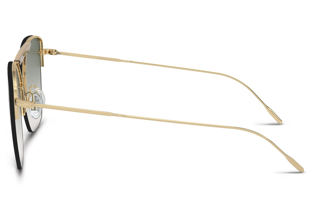 Oliver Peoples - Ziane (OV1217S) Sunglasses Gold/Buff Top Bar Viridian with Viridian Gradient Lenses