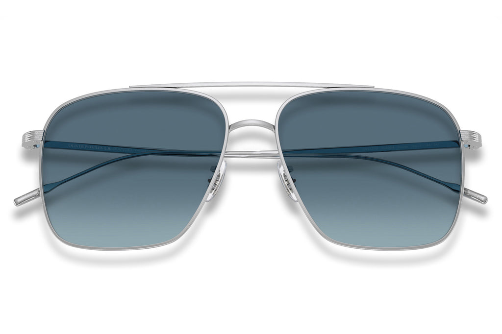Oliver Peoples - Dresner (OV1320ST) Sunglasses Silver with Marine Gradient Lenses
