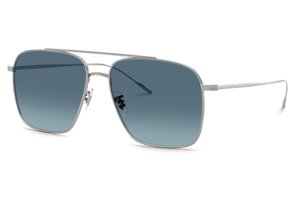 Oliver Peoples - Dresner (OV1320ST) Sunglasses Silver with Marine Gradient Lenses