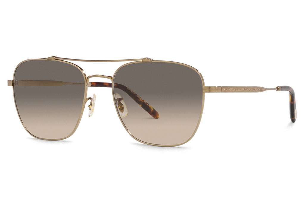 Oliver Peoples - Marsan (OV1322ST) Sunglasses Brushed Gold with Shale Gradient Lenses